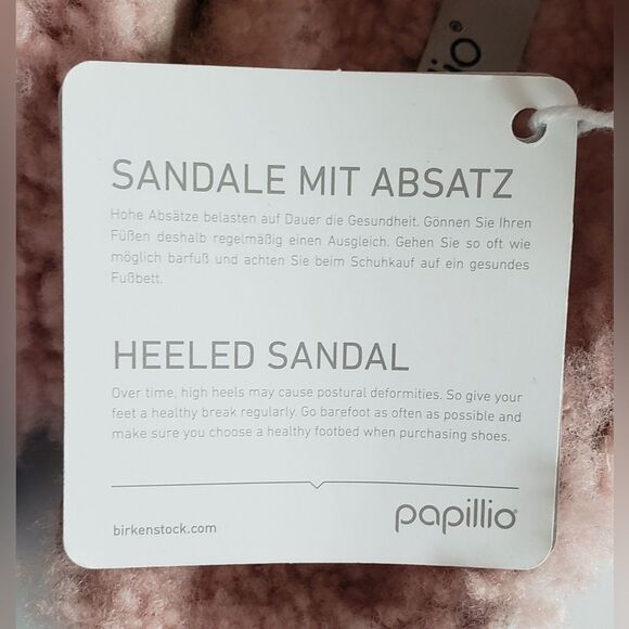 NWT Birkenstock Papillio Big Buckle Teddy Crystal Rose - Picture 13 of 15